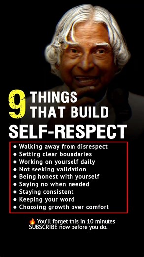 9 ways to build self-respect #SelfRespect #Mindset
