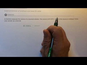Aleks Interconversion of prefixed and base SI units