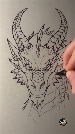 Watch a Fierce Dragon Come to Life Through Ink