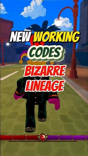 *NEW* ALL NEW WORKING CODES FOR BIZARRE LINEAGE (UPDATE 1) #bizarrelineageroblox #roblox