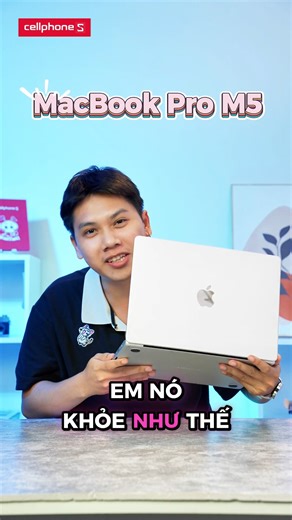 🤩 MacBook Pro M5 - Cân đẹp từ đồ hoạ tới game nặng, mỏng nhẹ dễ dàng mang đi khắp nơi! Giá đang tốt - chốt liền kẻo lỡ: https://cellphones.com.vn/laptop/mac/macbook-pro/macbook-pro-2025.html?utm_source=social&utm_medium=organic&utm_campaign=/laptop/mac/macbook-pro/macbook-pro-2025.html #CellphoneS #laptop #it | CellphoneS - Hệ thống bán lẻ di động toàn quốc
