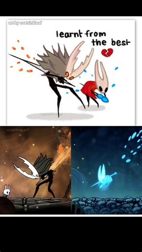 No Estus Left on Instagram: "Hornet and Hollow Knight Doing "Sibling Things" #hollowknight #hollowknightsilksong #silksong #fyp"