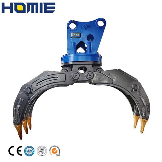 HOMIE 360° Hydraulic Log Grapple High Strength Steel Quick Connect System for Forestry Logging Timber Yard Operations