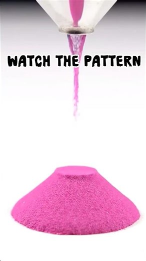 The Perfect Pattern Made by Falling Sand