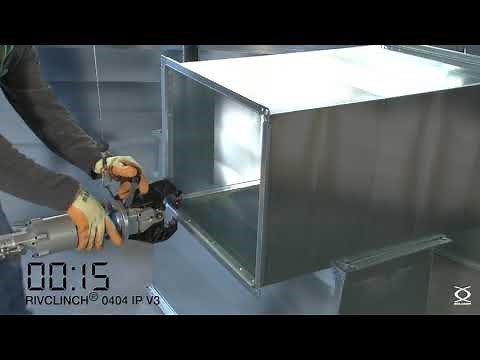 The clinching machine (RIVCLINCH® 0404 IP V3) to assemble metal sheets in a record time