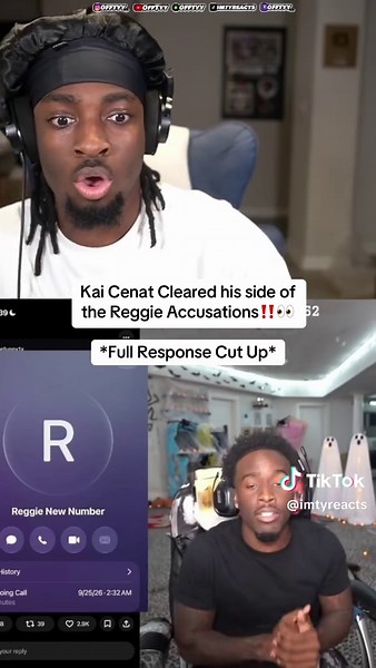 Kai Cenat Speaks on Reggie Situation REACTION! #fyp #reggie #kaicenat #rakai #reaction