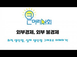 경제 + 큰머리사회 + 외부효과 + 외부경제와 외부불경제