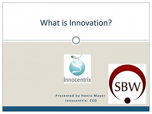 What is Innovation? - SlideServe