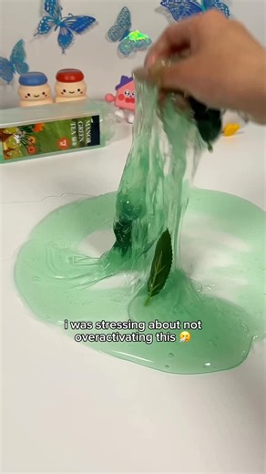 little bean •ᴗ• | if this came with boba i would drink this 🙊 water slime from china! #asmr #review #satisfying #slime #slimeasmr #crunchyslime #fail #waterslime | Instagram