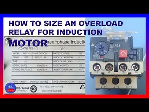 How to size an overload relay for induction motor #electricalengineering