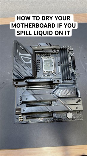 Drying a motherboard correctly