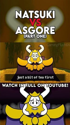 ASGORE VS. NATSUKI 1! #dokidokiliteratureclub #undertale #natsuki #asgore #rapbattle #gamingplush64