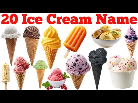 🍦20 Ice Cream Names | बच्चों के लिए मजेदार आइसक्रीम के नाम हिंदी और इंग्लिश में | GK Kids Study