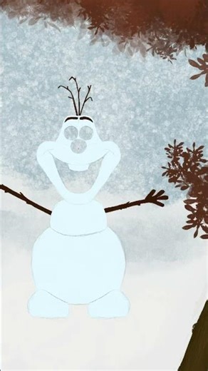 Drawing Olaf from Frozen in Procreate ☃️ | Easy Digital Art