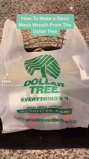 How to make a deco mesh wreath