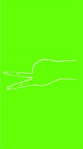Cartoon Hand Gesture - Animated Hand FX Green Screen #greenscreen #capcutedit