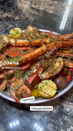 Featuring Our New Menu!🦀🦞🦐 Noizy Oysters Bar & Grill,Myrtle Beach Sc. #myrtlebeachsc #myrtlebeach #restaurantmyrtlebeach #southcarolina