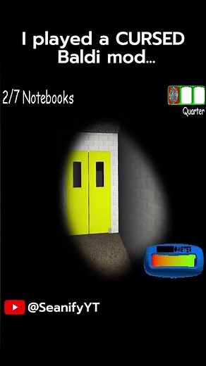 I found a cursed baldi mod... #shorts #horror #gaming #seanify #baldisbasics