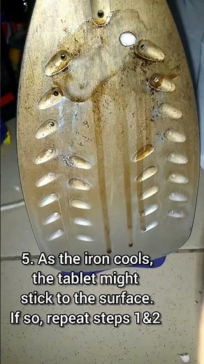 How To Clean Iron Plate surface in 2 mins// QUICK, CHEAP& EASY METHOD