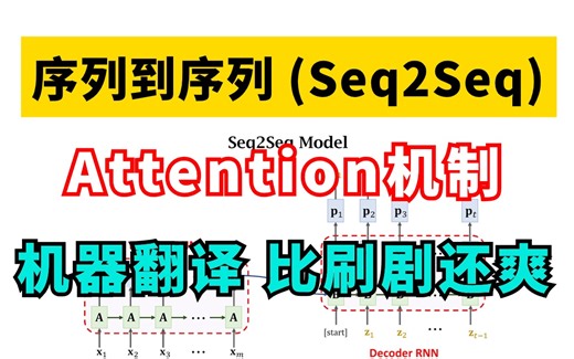 seq2seq序列模型如何加入注意力机制？Attention机制增强解码器对输入序列关注的技巧，跟着博士搞懂基于TensorFlow的seq2seq机器翻译模型