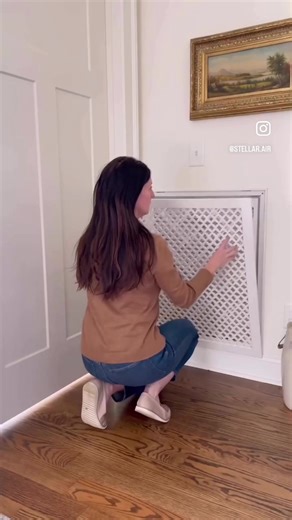 Watch us transform this grimy vent in under 30 sec!🤩#beforeandafter #transformation #airvent #antesydepues #home