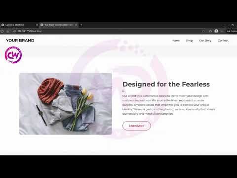 Clothing Brand Website Design — HTML · CSS · JavaScript Design by MAK Developer