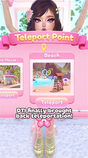 DTI FINALLY BROUGHT BACK TELEPORTATION!! 😭 #dresstoimpress #dti #roblox