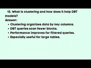 DBT Performance Optimization and Cost Control