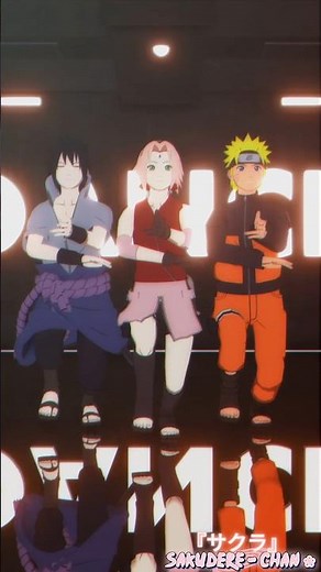 【MMDナルトNARUTO】Kang Kang Kang Dance - Team 7! Sakura, Sasuke & Naruto【Motion DL!】#mmd #naruto #shorts