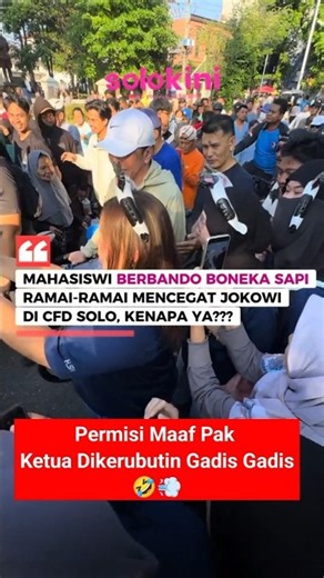Termul is going crazy, wow, the girls are swarming Mr. Jokowi 🤣💨 #shortnews #termul #memes
