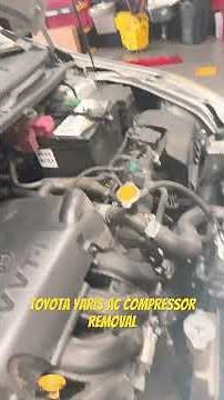 Toyota Yaris AC compressor removal the easy way