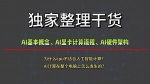 独家整理！AI的基本概念、AI显卡计算流程等，AI硬件架构以及解决方案！