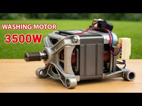 Billions of People Don't Know This Secret 😱 Turn an old washing machine motor into FREE Energy