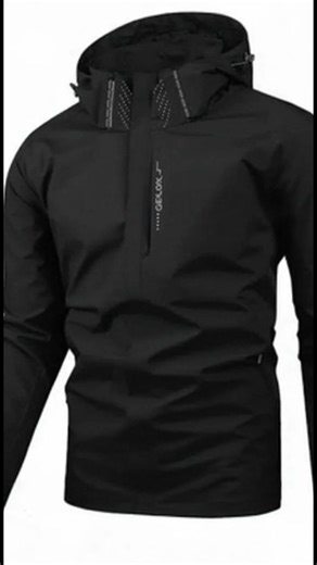 Level up your everyday & outdoor style with this sleek, lightweight black waterproof jacket. Rainproof, adjustable hood, minimalist & versatile for commutes, hikes or hangs- durable, cool, don't sleep on it !