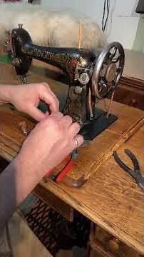Improved Way to Install a Leather Belt on a Singer Model 66 Treadle Sewing Machine