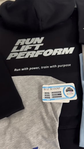 Sharp Print and Design - Workwear | Printing | Uniforms on Instagram: "RUN, LIFT, PERFORM Some new pieces for @squatsontoast before her upcoming move to Australia! Some T-shirts and hoodies with front and back branding. Thanks again for choosing us Sophia😁"