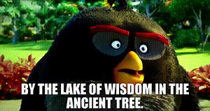 By the Lake of Wisdom in the ancient tree.