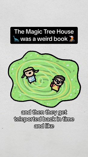 The Magic Tree House was a weird book #fyp #foryou #foryoupage #funny #meme #lol #animation #cartoon