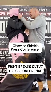Total Chaos!! Fight breaks out at Claressa Shields press conference! 😳😳😳😳#boxing #boxingnews #boxingworkout #ClaressaShields #wbcboxing #boxingworld | Sayyid McKinney