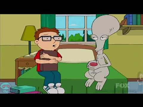 American Dad Steve french kisses Hayley