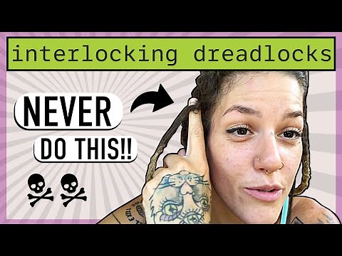 How to Interlock Dreadlocks for Straight Hair - Dread Root Maintenance STEP-BY-STEP