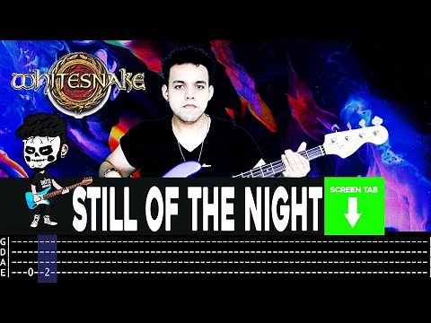 【WHITESNAKE】[ Still Of The Night ] cover by Cesar | LESSON | BASS TAB