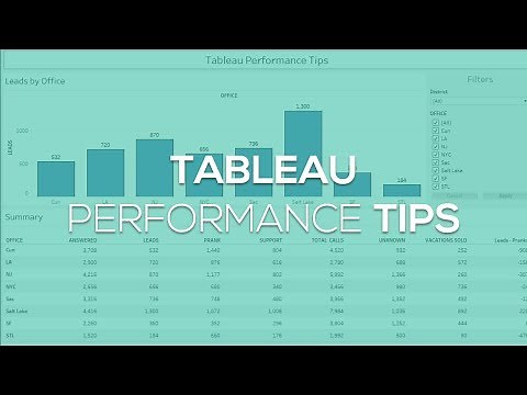 Tableau Performance Tips [14 Dashboard Performance Tricks]