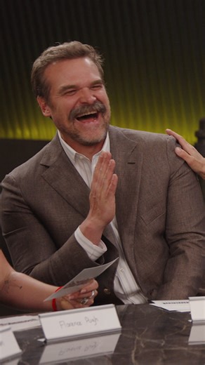 #DavidHarbour stand up special when?! 😂 #Thunderbolts* #JuliaLouisDreyfus #FlorencePugh | Entertainment Weekly