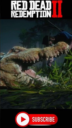 Arthur Hunts LEGENDARY ALLIGATOR🐊 #rdr2 #shorts