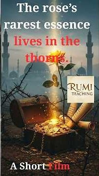 Rumi Sufism life lessons: The rose’s rarest essence lives in the thorns.