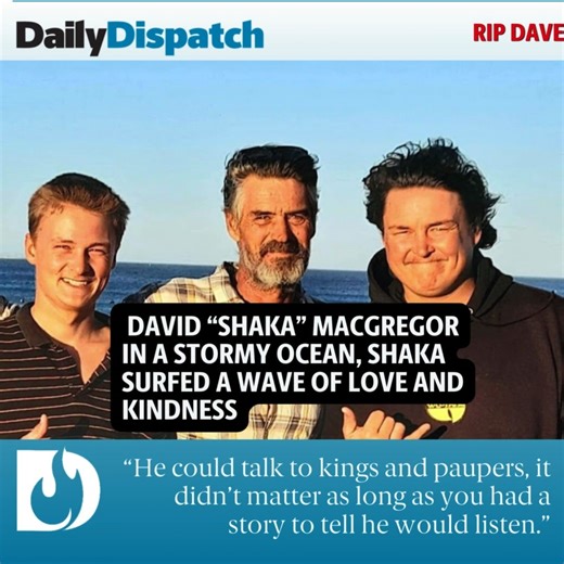 In tomorrow's edition of the Daily Dispatch : David “Shaka” Macgregor, 55, who lived for surfing, died in the surf on Monday, apparently of a heart attack. Support our journalism, subscribe today : https://www.dispatchlive.co.za/buy/ | Daily Dispatch
