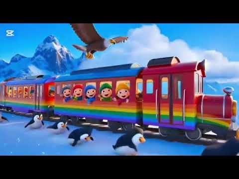 Baby girl enjoy on train mp4