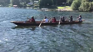 Coeur d’ Alene Tribal canoes kickoff Julyamsh Powwow with their journey from Camp Larson to the shores of the city beach in Coeur d’ Alene, Idaho. | Coeur d'Alene Casino Resort Hotel