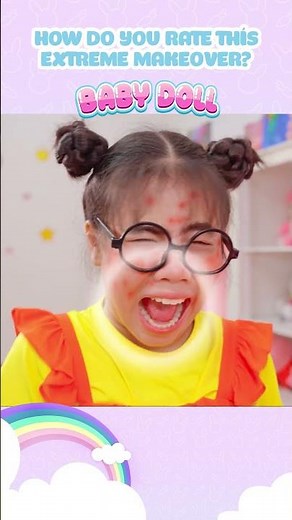 Baby Doll Extreme Makeover Challenge #shorts